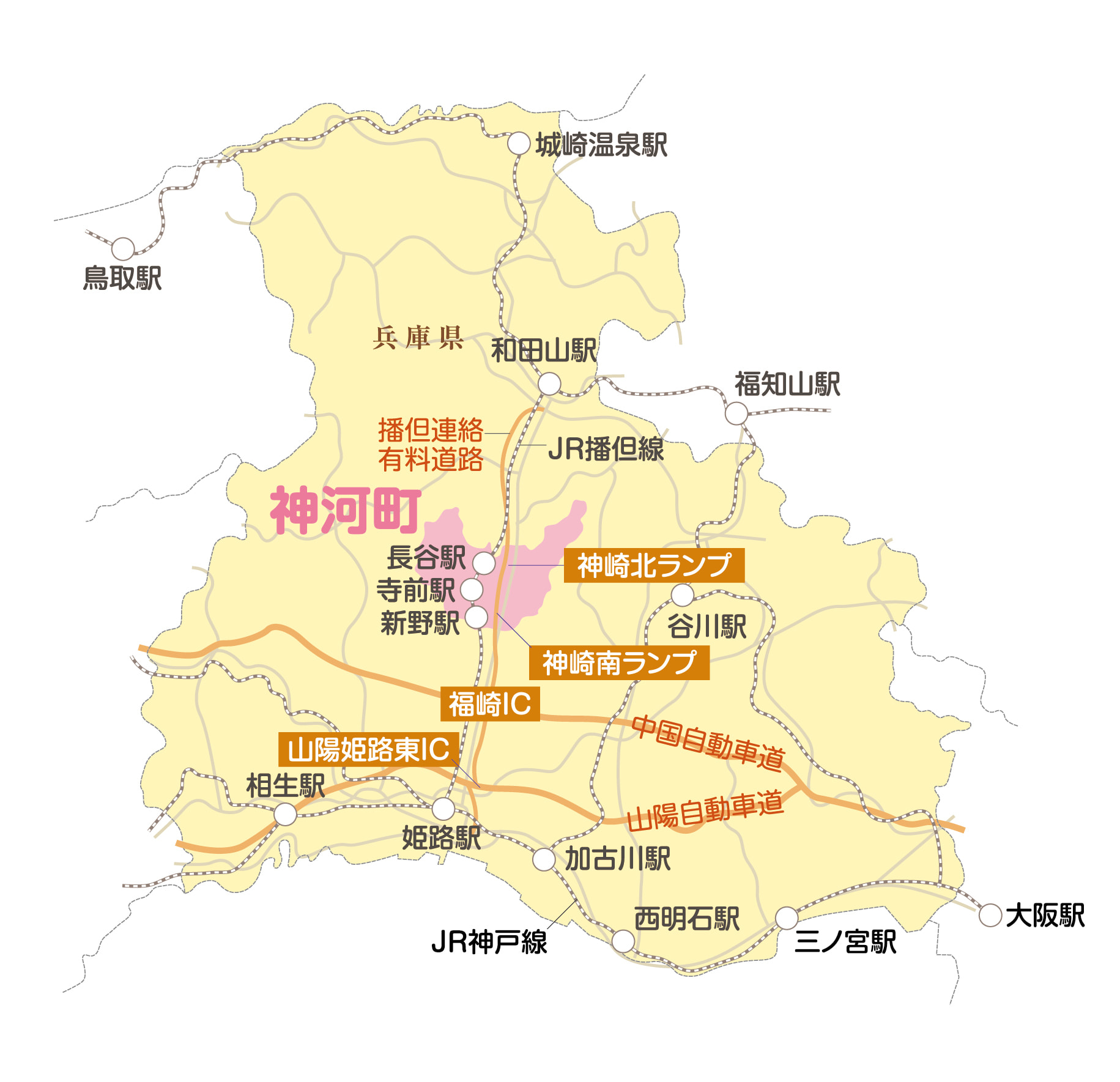 神河町地図